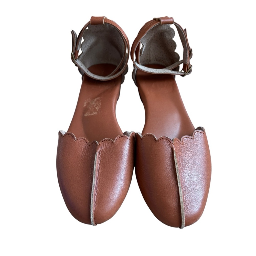 Elf Mangrove Hand Made Tan Venus Leather Flats Sz 7
